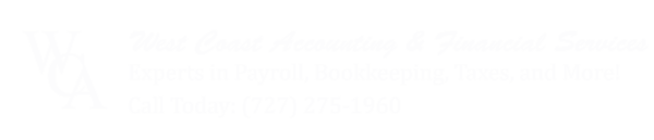 West Coast Accounting Florida & Financial Services Inc. Experts in Payroll, Bookkeeping, Taxes, and More!